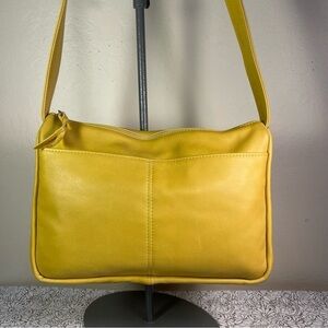 SVEN Style 612 Sunflower Napa Leather Crossbody Bag Made in USA Messenger Purse